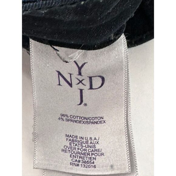 NYDJ Jeans Straight High Rise Black - Women's Size 14 - Picture 8 of 8